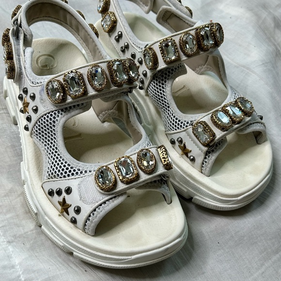 Authentic Gucci Flash Trek Sandals Women Size 9. GENTLY WORN - Picture 3 of 6